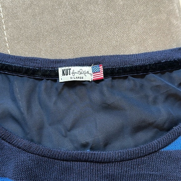 Blue Striped Women's Top - Picture 3 of 6